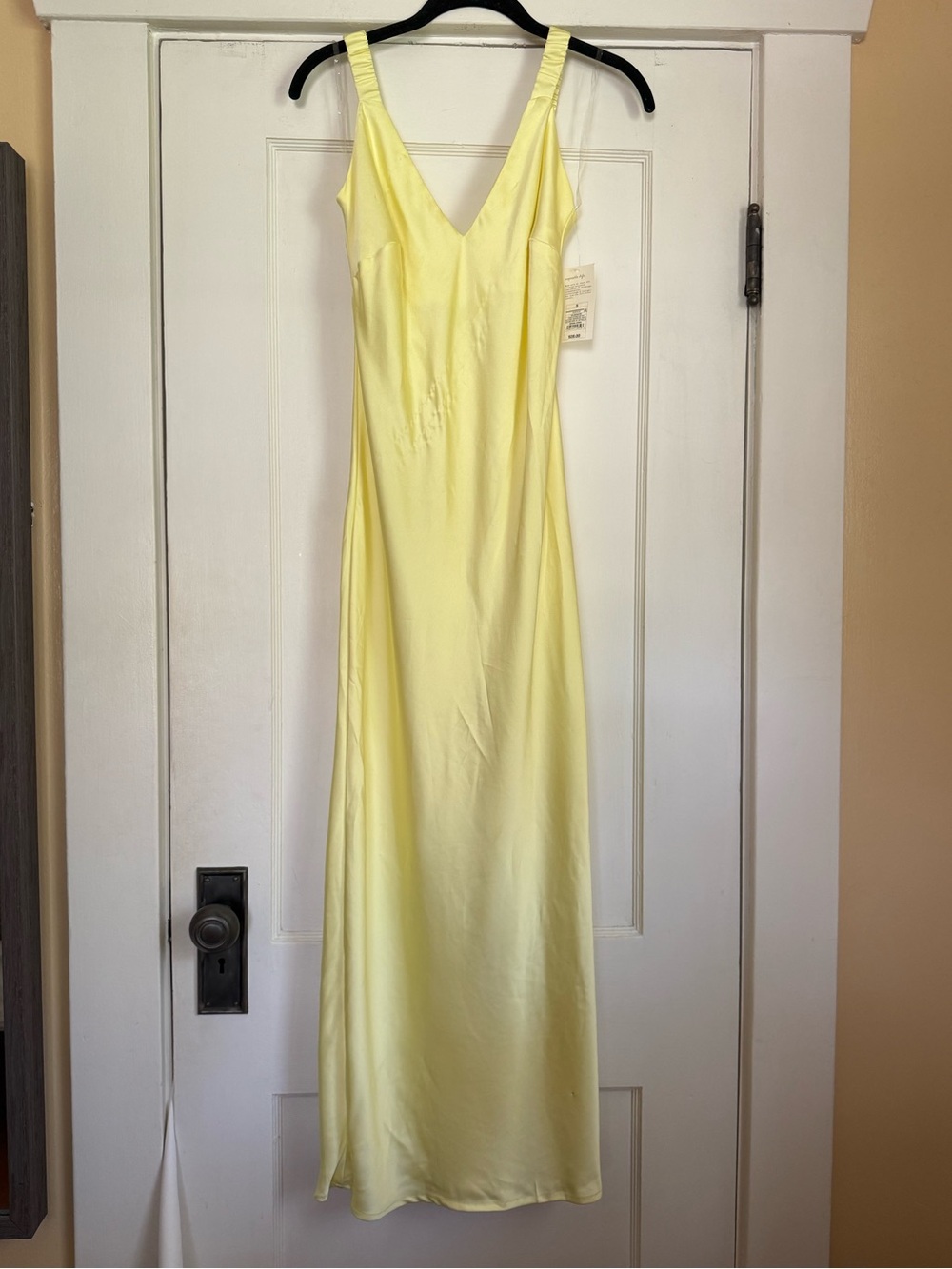 Target Yellow Maxi Satin Slip Dress